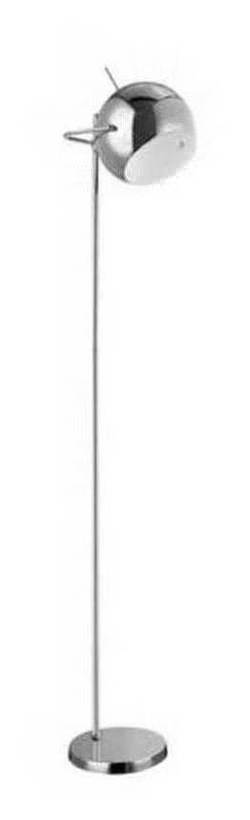 Chrome and White Floor Lamp. Chrome and White Floor Lamp.